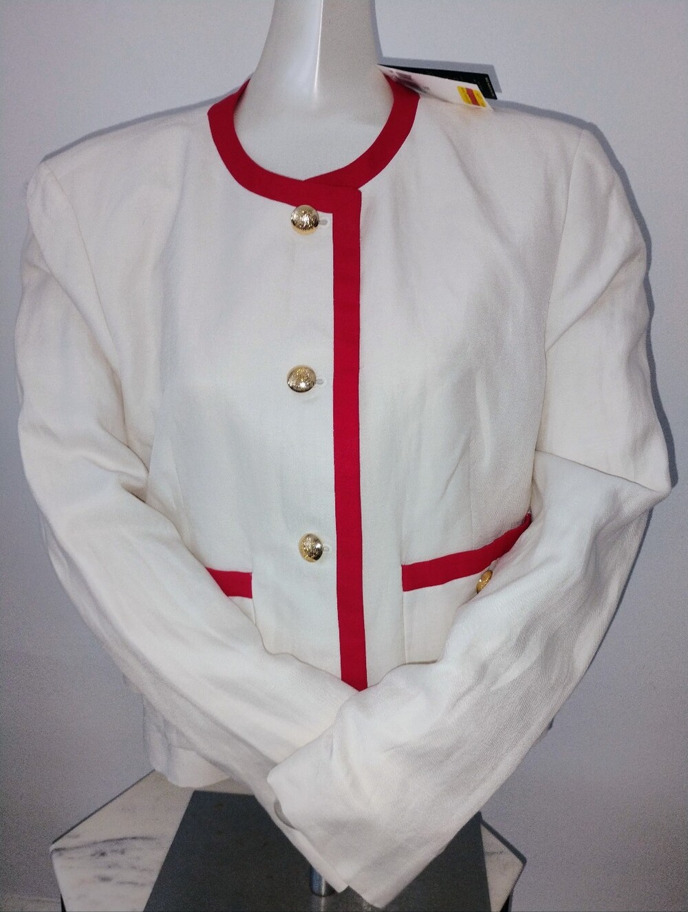 Lauren Ralph Lauren Two-Tone Linen-Blend Twill Blazer – NWT 🌟